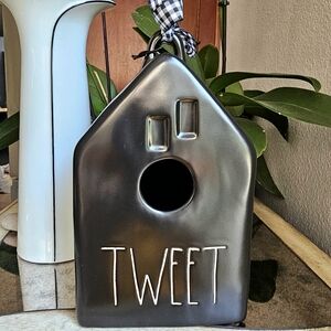 Rae Dunn Black Ceramic Artisan Birdhouse